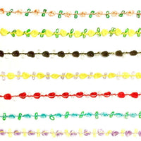 5x Yards Mini Rose Flower 7mm Lace Trim - Pick your Colour