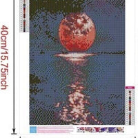 1x 5D Full Drill Moonlight Resin Diamond Art Dots Embroidery Painting Art Kit