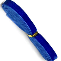 2x Yards 10mm Velvet Woven Ribbon Trim  - Choose your Size and Colour