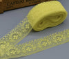 2x Yards Bright Coloured 40mm Wide Scalloped Polyester Floral Lace Trim