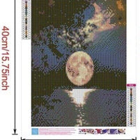 1x 5D Full Drill Moonlight Resin Diamond Art Dots Embroidery Painting Art Kit