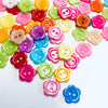 100 pcs Multicolour Acrylic Craft Buttons