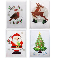 1x Easter and Christmas Themed Mini Cross Stitch Kits  -  Choose Your Design