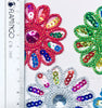 Set of 2pcs Extra Large 60mm Flower with Sequin Iron On Sew on Applique Patch