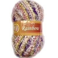 1x AB Rainbow Fancy 99% Acrylic 1% Nylon 100g Crochet and Knitting Yarn