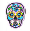 1X Embroidered Sugar Skull Iron On Sew On on Applique Patches