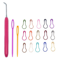 1x Knit Pick With Plastic Needle and Stitch Holder Kit Set