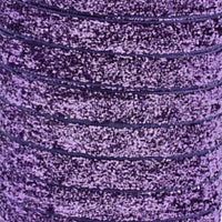 5x Yards 10mm Glitter Sparkly Velvety Polyester Ribbon - Pick Your Colour