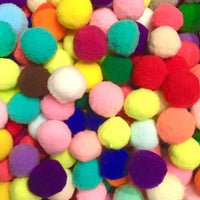 25x Large 20mm Pom Poms - Pick Your Colour