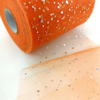 3x Yards 150mm Glitter Sequin Tulle Ribbon Sparkling Mesh for Crafts