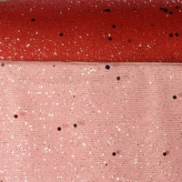 1x Yards 470mm (18.5inch wide) Sequin and Glitter Tulle Fabric Mesh