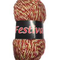 1x Festival Multi Colour100% Semi Wavy Light Acrylic Crochet and Knitting Yarn