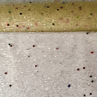 1x Yards 470mm (18.5inch wide) Sequin and Glitter Tulle Fabric Mesh