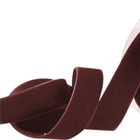 2x Yards 10mm Velvet Woven Ribbon Trim  - Choose your Size and Colour