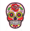 1X Embroidered Sugar Skull Iron On Sew On on Applique Patches