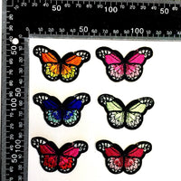 Multi Pcs Butterfly Theme Sew-On Iron-On Embroidered Applique Patches