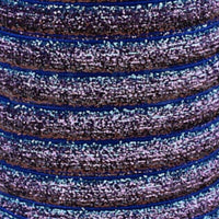 5x Yards 10mm Glitter Sparkly Velvety Polyester Ribbon - Pick Your Colour