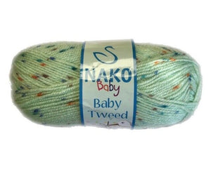 1x Nako Baby, Baby Tweed 100% Premium Acrylic 100g Crochet & Knitting Yarn