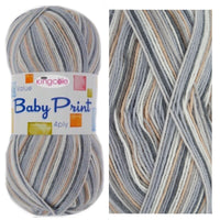 1x King Cole 4Ply Baby Print 100% Premium Acrylic Crochet and Knitting Yarn 100g