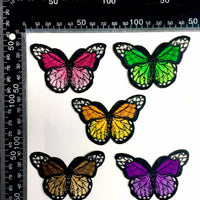 Multi Pcs Butterfly Theme Sew-On Iron-On Embroidered Applique Patches