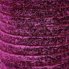 5x Yards 10mm Glitter Sparkly Velvety Polyester Ribbon - Pick Your Colour