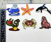 Multi pcs Ocean Creature Theme Sew-On Iron-On Embroidered Applique Patches