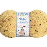 1x Nako Baby, Baby Tweed 100% Premium Acrylic 100g Crochet & Knitting Yarn