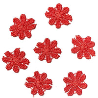 24x Colourful 25mm Daisy Flower Embroidered AB Giupure Sew on Applique Patch