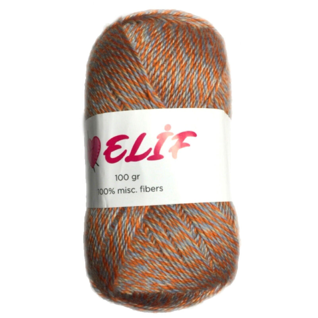 1x Elif Print 100% Acrylic Fine 100g DK Crochet and Knitting Yarn