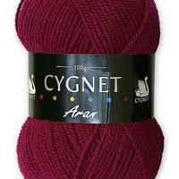 Cygnet Aran 100% Acrylic 100g Yarn for Crochet and Knitting