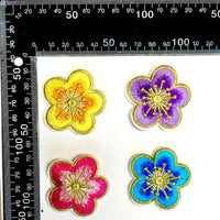 Multi Pcs Flower Theme Sew-On Iron-On Embroidered Applique Patches