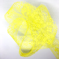 2x Yards Bright Coloured 40mm Wide Scalloped Polyester Floral Lace Trim