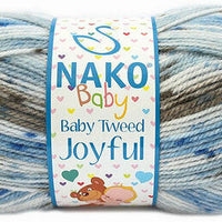 1x Nako Baby, Baby Tweed Joyful 100% premium acrylic 100g Yarn