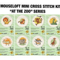 1x Mouseloft At the Zoo Design Mini Cross Stitch Kit- Choose Your Design