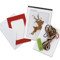 1x TWU Christmas Holiday Themed Make Your Own Mini Cross Stitch Card Kit