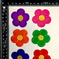 Multi Pcs Flower Theme Sew-On Iron-On Embroidered Applique Patches