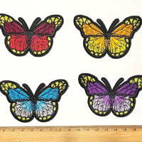 Multi Pcs Butterfly Theme Sew-On Iron-On Embroidered Applique Patches