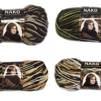 Nako Safari 100% Acrylic 100g Crochet and Knitting Yarn