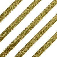 1x/2x/3x Yards (6,10,15,30)mm Metallic Glittery Flat Braid Trim - Gold or Silver