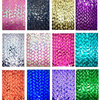 2x Yards 20mm Wavy Braided Sequin Metallic Trim- Pick Your Colour