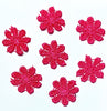 24x Colourful 25mm Daisy Flower Embroidered AB Giupure Sew on Applique Patch