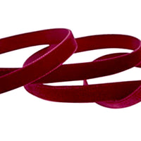 2x Yards 10mm Velvet Woven Ribbon Trim  - Choose your Size and Colour