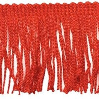 1x Yard Silky Fringing Tassel Trim 50mm Width - Choose your Colour