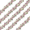 1x Half Yard 15mm Embroidered Rose Flower Lace Trim - Pick your Colour