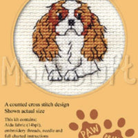 1x Mouseloft Paw Prints Dogs & Puppies Mini Cross Stitch Kit