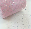 3x Yards 130mm Glitter Sequin Tulle Ribbon Sparkling Metallic Mesh for Crafts