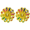 Set of 2pcs Extra Large 60mm Flower with Sequin Iron On Sew on Applique Patch