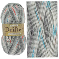 1x King Cole Drifter For Baby Mix Fibre DK Crochet and Knitting Yarn 100g