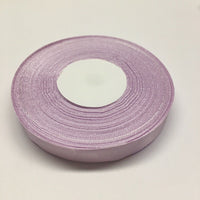 1x Roll 24yds 12mm Satin Single Sided Ribbon - Pick Your Colour