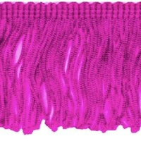 1x Yard Silky Fringing Tassel Trim 50mm Width - Choose your Colour